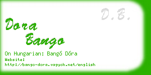 dora bango business card