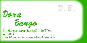 dora bango business card